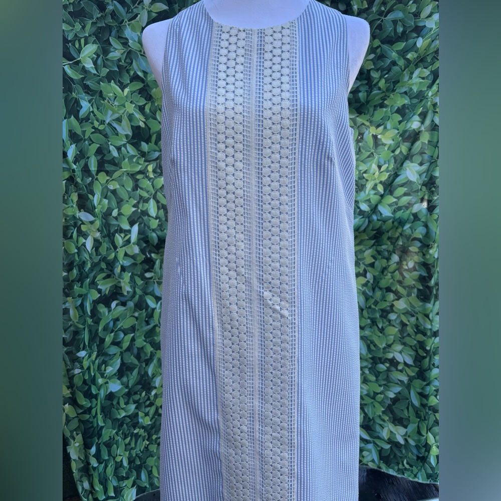 London Times Seersucker Dress 10